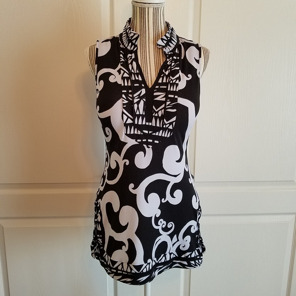 WHBM Sleeveless Tunic Blouse Size XS